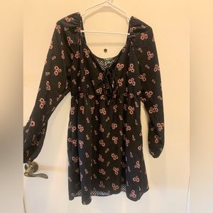 Wild Fable Womens Longsleeve Floral Dress Size M